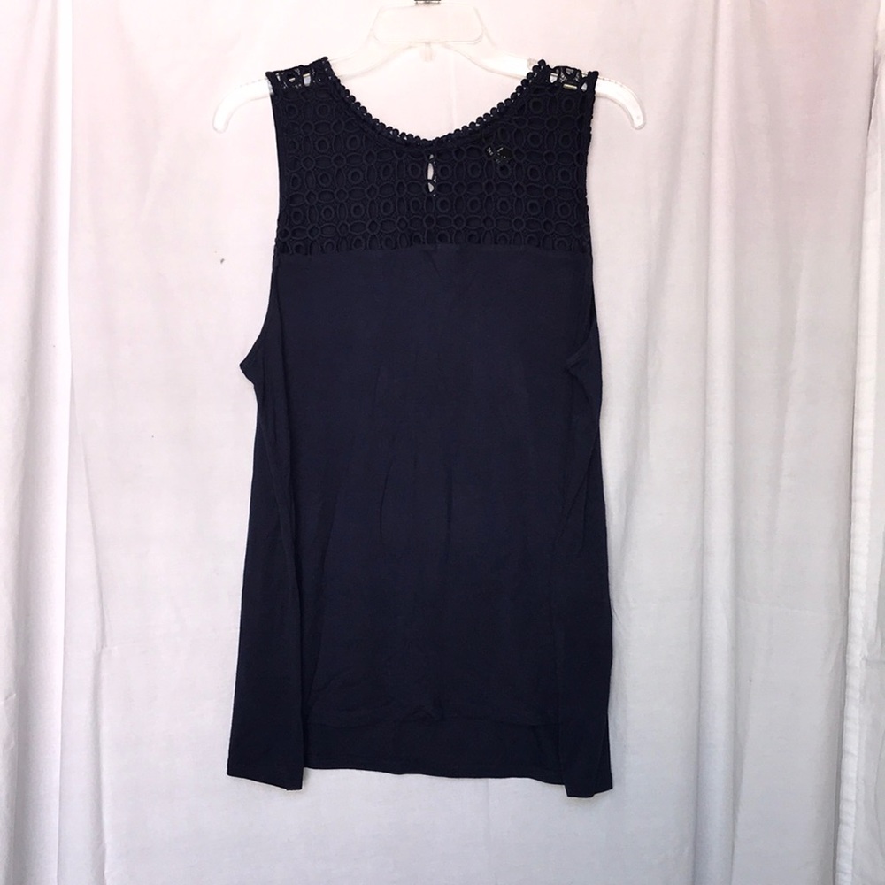 H&M Sleeveless t-shirt in Navy, size L